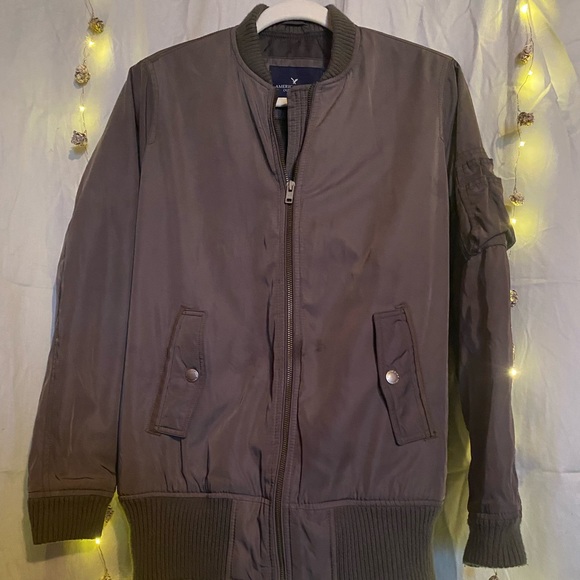 Olive Bomber Jacket - Picture 1 of 4